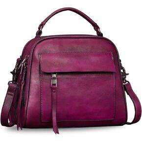 Genuine Leather Crossbody Bags for Women Handmade Vintage Hobo Handbag Clutch Satchel Purses