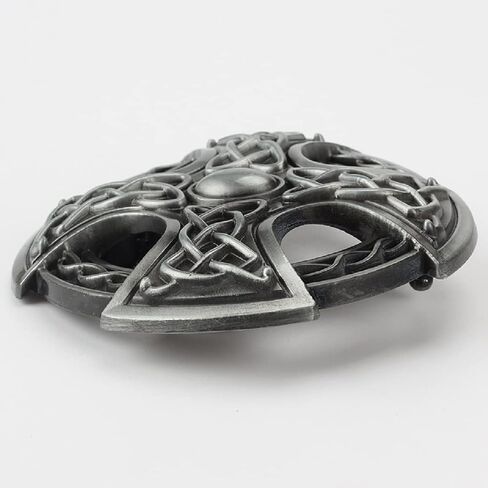 Cross Belt Buckle for Men, Viking Celtic Cross Punk Celtic Knot Cross Round Western Cowboy Belt Buckle in Saudi Arabia