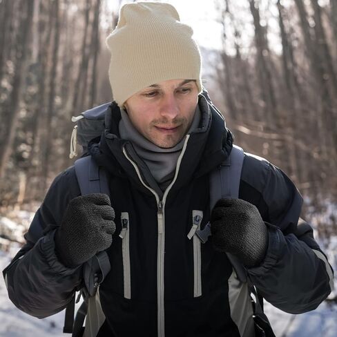 Evridwear Mens Winter Warm Gloves ,Knitted Thermal Anti-Slip Touchscreen Glove with 3M Thinsulate Insulated Lining in Saudi Arabia