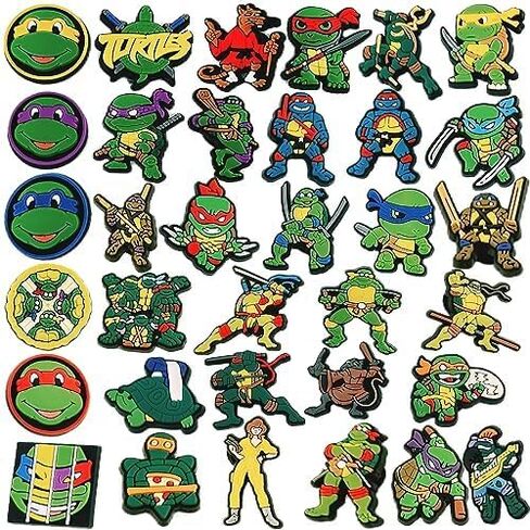 Kyhepot 34 PCS Different Cartoon Shoe Charms Boys and Girls Shoes Decoration Accessories for Party Gifts in Kuwait