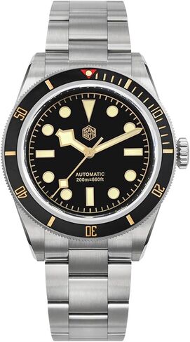 ساعات سان مارتن للرجال، 6200 ساعة غوص أوتوماتيكية NH35 حركة للرجال 38 ملم إصدار محدود SN004 ياقوتي مضيء 20 بار مقاومة للماء in Kuwait