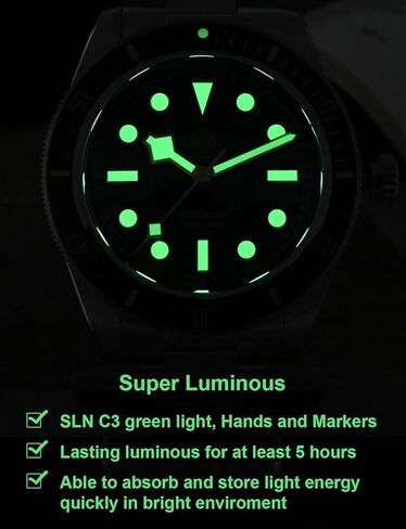 ساعات سان مارتن للرجال، 6200 ساعة غوص أوتوماتيكية NH35 حركة للرجال 38 ملم إصدار محدود SN004 ياقوتي مضيء 20 بار مقاومة للماء in Kuwait