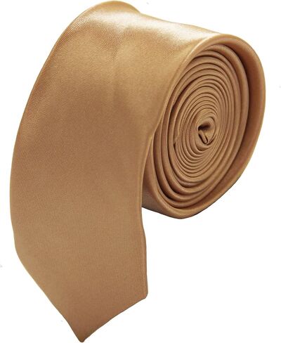 Soophen Mens Solid Color 2" Skinny Tie in Kuwait