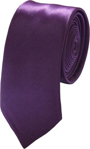 Soophen Mens Solid Color 2" Skinny Tie in Kuwait