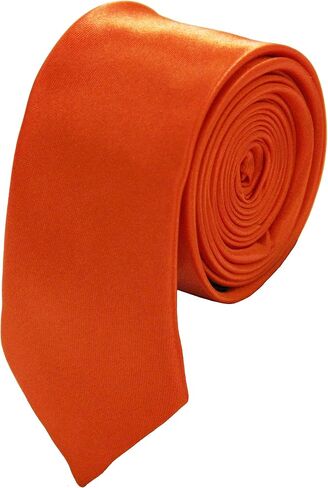 Soophen Mens Solid Color 2" Skinny Tie in Kuwait