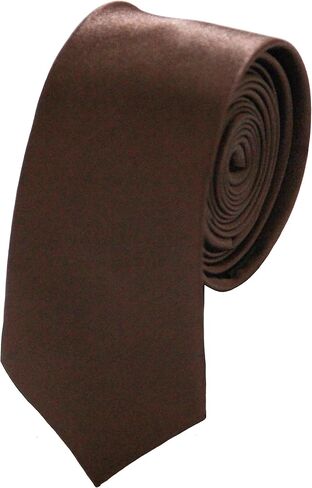 Soophen Mens Solid Color 2" Skinny Tie in Kuwait