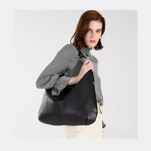 Ashioup Hobo Bags for Women Soft PU Leather Shoulder Bag Vintage Slouchy Handbag with Zipper in Saudi Arabia