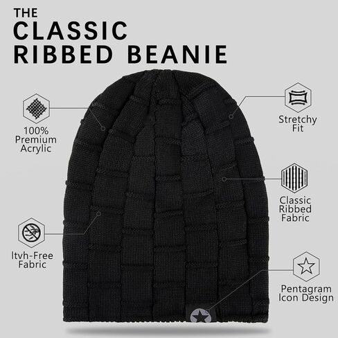 قبعة بودفيرا الشتوية الدافئة السميكة الناعمة القابلة للتمدد قبعة سكولي للرجال والنساء in Kuwait