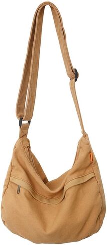Womens Canvas Hobo Bags Purses Large Shoulder Bags Casual Crossbody Bags Satchel Bag Messenger Bag Shopping Traveling in Saudi Arabia