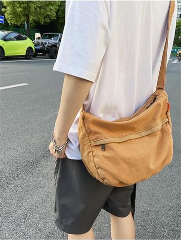 Womens Canvas Hobo Bags Purses Large Shoulder Bags Casual Crossbody Bags Satchel Bag Messenger Bag Shopping Traveling in Saudi Arabia