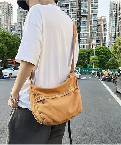 Womens Canvas Hobo Bags Purses Large Shoulder Bags Casual Crossbody Bags Satchel Bag Messenger Bag Shopping Traveling in Saudi Arabia