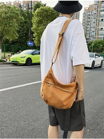 Womens Canvas Hobo Bags Purses Large Shoulder Bags Casual Crossbody Bags Satchel Bag Messenger Bag Shopping Traveling in Saudi Arabia