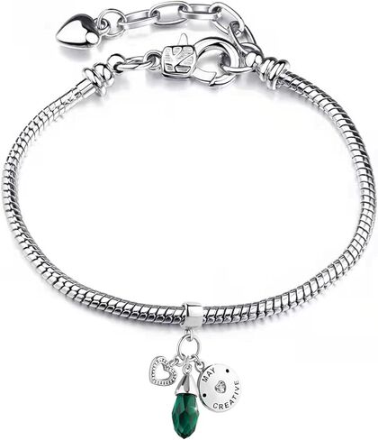 سحر عيد ميلاد سعيد TGLS متلألئ من يناير إلى ديسمبر 12 شهرًا متوافق مع أساور وقلائد باندورا تشارمز in Kuwait