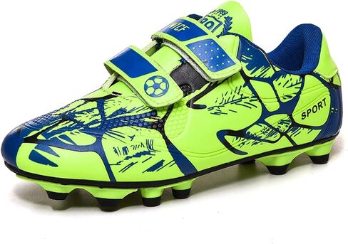 FUQIAO Kids Firm Ground Soccer Cleats for Boys Girls Outdoor Athletic Turf Shoes Indoor Football Trainning Sneakers in Saudi Arabia