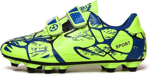 FUQIAO Kids Firm Ground Soccer Cleats for Boys Girls Outdoor Athletic Turf Shoes Indoor Football Trainning Sneakers in Saudi Arabia