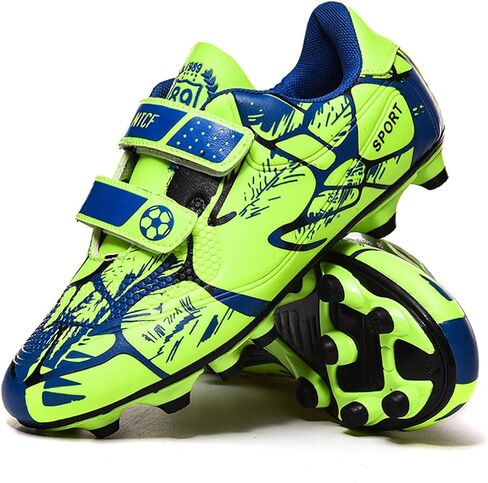 FUQIAO Kids Firm Ground Soccer Cleats for Boys Girls Outdoor Athletic Turf Shoes Indoor Football Trainning Sneakers in Saudi Arabia