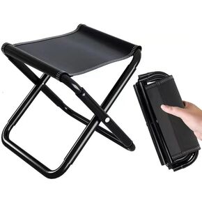 KFDKRG 2 حزمة من مقاعد التخييم، دعامة من سبائك الألومنيوم، مقعد محمول قابل للطي مقاس 12 بوصة مع حقيبة حمل للمشي في الهواء الطلق والمشي لمسافات طويلة وصيد الأسماك بسعة 300 رطل مع حقيبة حمل (q1) in Kuwait