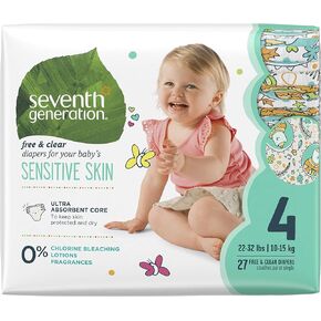 سفنث جيناريشن حفاضات اطفال، المرحلة 4، مقاس 22-36 باوند، 27 قطعة in Kuwait
