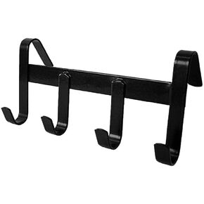 HORZE Portable Tack Rack for Horse Stalls, Barns and Stables (4 Hooks) - Black - One Size in Kuwait