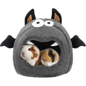 YUEPET سرير خنزير غينيا مخبأ للحيوانات الصغيرة، دافئ ومريح للهالوين وحش خنزير غينيا يختبئ لخنزير غينيا والأرنب القزم والهامستر وقنفذ شينشيلا in Kuwait