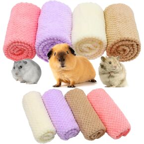 8 قطع من بطانيات الجاكار الناعمة سريعة الجفاف بطول 74 سم × 33 سم و29 سم × 29 سم مع سجادة للهامستر ومنشفة حمام السنجاب الصغيرة لمستلزمات الحيوانات الأليفة in Kuwait