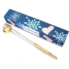 Candle Snuffer Candle Extinguisher Snuffer Accessory Metal Candlesnuffers with Long Handle for Putting Out Candles Extinguish Nest Flame Scented Candles Aromatherapy Candles Jar Candles (Black)