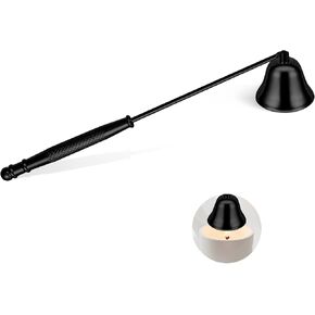 Navpeak Candle Extinguisher with Long Handle, Metal Wick Snuffer Candle Snuffer Accessory with Long Handle for Scented Candle, Aromatherapy Candles for Putting Out Candles Flame (Red Copper)