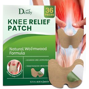 Knee Relief Patches, Knee Relief Heat Patches, Knee Joint Relief Patches, Warming Knee Patches for Bone on Bone, Wormwood Relieving Paste Hot Patch Products for Long Lasting Relief Muscle Joint -36PCs in Kuwait