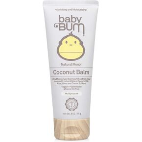 بلسم جوز الهند بيبي بوم مونوي | زيت جوز الهند الطبيعي المرطب متعدد الأغراض للبشرة الحساسة مع زبدة الشيا والكاكاو| عطر طبيعي | خالي من الغلوتين ونباتي | 3 أوقية in Kuwait