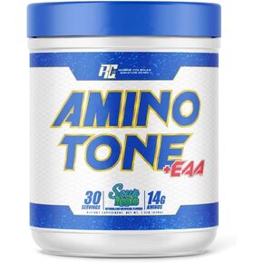 Ronnie Coleman Signature Series Amino-Tone EAAs Amino Acids Powder with BCAAs, Hydration Essential Amino Acids Post Workout Muscle Recovery, Cherry Limeade, 30 Servings