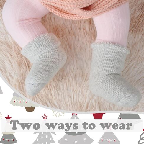 جوارب صوفية صغيرة للأطفال من الصوف جوارب سميكة دافئة للكاحل جوارب شتوية حرارية للطاقم جوارب طويلة للأطفال الصغار والأولاد والبنات 3/5 أزواج in Kuwait