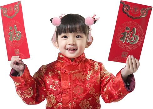 Hhdatc طفل الفتيات إكسسوارات الشعر النمط الصيني ، كرات شعر فروي عقال مقاطع جديدة فتاة الانحناء شرابات مشابك الشعر in Kuwait