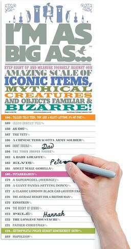 I'm As Big As, Height Chart, Fun Gift for Growing Kids Luckies of London in Kuwait