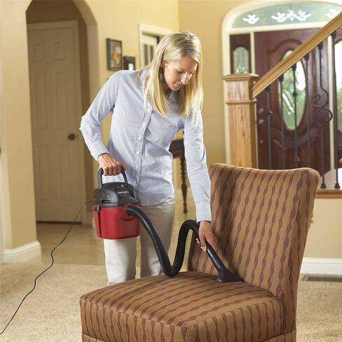 Shop-Vac 2021000 Micro Vacuum Wet/Dry Vac، مكنسة كهربائية صغيرة الحجم محمولة مع مقبض قابل للطي ودعامة جدارية وملحقات متعددة الوظائف تستخدم حقيبة فلتر من النوع A وغطاء إسفنجي من النوع MM in Kuwait