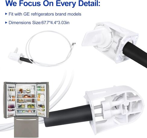 ترقية WR17X11894 فلتر مياه الثلاجة Asm ومجموعة الأنبوب يناسب ثلاجة GE 1195682 AH1019929 EA1019929 PS1019929 CFCP1NIYASS، مشعب وأنابيب Asm لمبيت مرشح المياه GE in Kuwait
