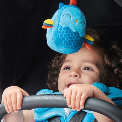 Diono Baby Owl Character Car Seat Straps & Toy, Shoulder Pads for Baby, Infant, Toddler, 2 Pack Soft Seat Belt Cushion and Stroller Harness Covers Helps Prevent Strap Irritation in Saudi Arabia