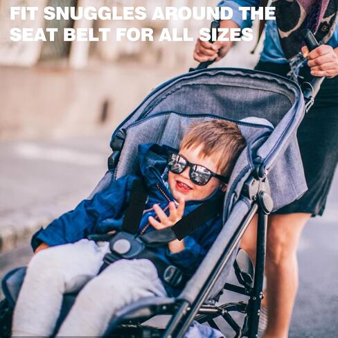 Tugaizi 4 أزواج من أغطية أحزمة مقعد السيارة للأطفال، أغطية حزام عربة الأطفال للرضع والأطفال الصغار، أغطية وسادات حزام الأمان لمقاعد السيارة، أحزمة عربة الأطفال in Kuwait