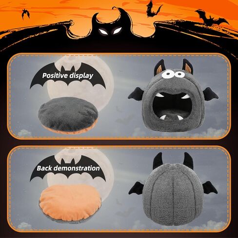 YUEPET سرير خنزير غينيا مخبأ للحيوانات الصغيرة، دافئ ومريح للهالوين وحش خنزير غينيا يختبئ لخنزير غينيا والأرنب القزم والهامستر وقنفذ شينشيلا in Kuwait