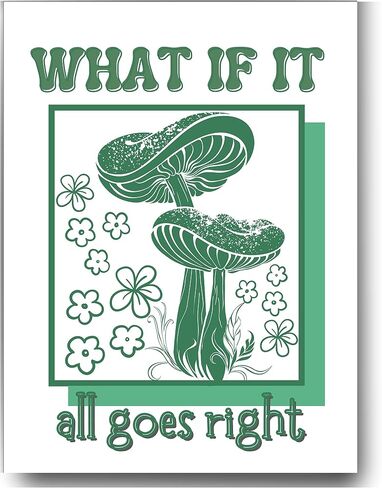 Retro Poster Wall Art Print, Positive Quote Funny Motivational Inspirational That Girl Room Decor Aesthetic For Teen Girls , College Apartment Dorm Bedroom, Cute Trendy Wall Decor, 60s 70s 80s Poster in Kuwait