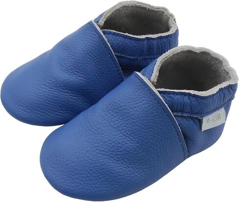Basrakids Leather Baby Shoes Boys Girls Moccasins Infant Toddler Slippers Soft Sole Anti-Slip Baby Walking Crib Shoes in Saudi Arabia