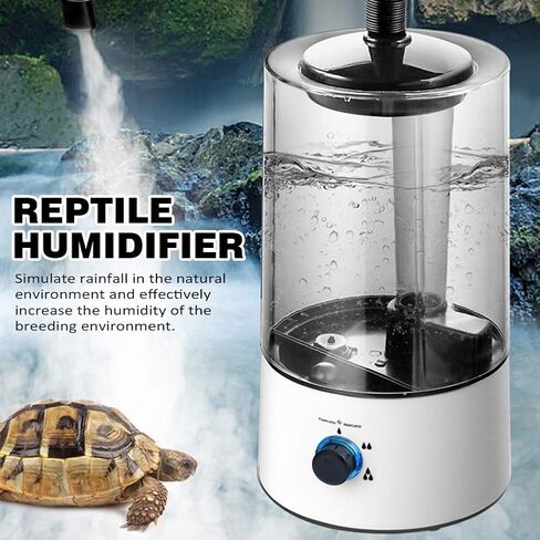 GEZICHTA Reptiles Humidifier,Mist Humidifier Humidifier for Pet,4L Large Capacity Humidifier Machine Fogger Humidifier for Amphibians Reptile Lizard Tortoise with Telescopic Hose in Kuwait