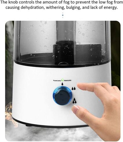 GEZICHTA Reptiles Humidifier,Mist Humidifier Humidifier for Pet,4L Large Capacity Humidifier Machine Fogger Humidifier for Amphibians Reptile Lizard Tortoise with Telescopic Hose in Kuwait