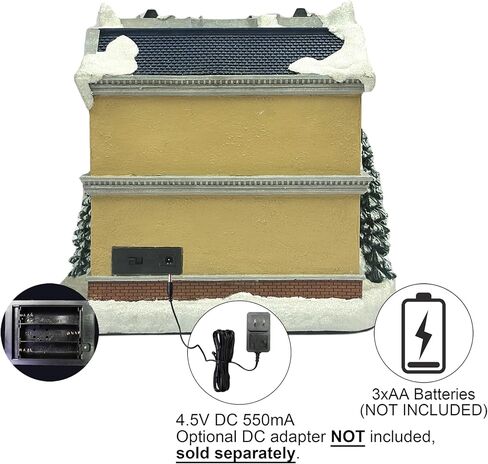 مومنتس ان تايم مكتبة موسيقية LED بوليريسين بارتفاع 8.25 انش من كريسماس فيليدج (بي/او) in Kuwait