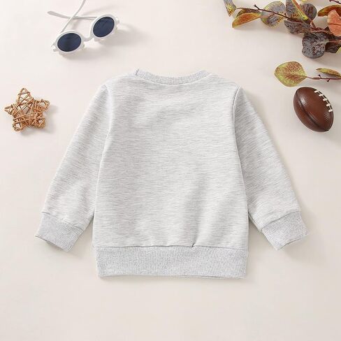 Yoyohhaki طفل رضيع فتاة كرة القدم الزي Crewneck البلوز رسالة طويلة الأكمام البلوز قمم الاطفال ملابس الخريف الشتاء in Saudi Arabia