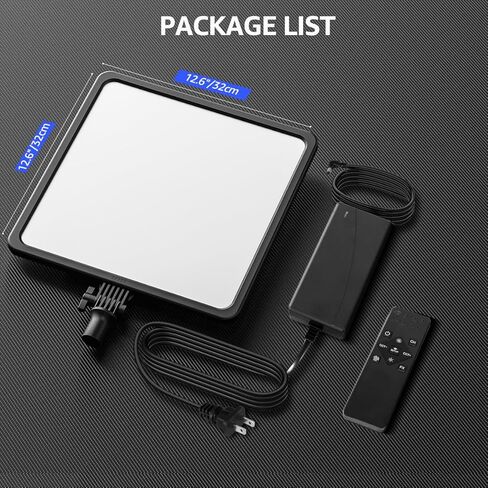 مصباح فيديو مقاس 17 بوصة، مصباح تصوير LED ثنائي اللون من NiceVeedi 48 وات 2700-8500 كلفن مع جهاز تحكم عن بعد، 1% -100% قابل للتعتيم لا نهائي CRI 97+ ضوء استوديو احترافي للاستوديو، ضوء تصوير فيديو يوتيوب in Kuwait