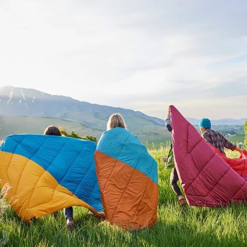 TETON Sports Cascade Double Sleeping Bag; Lightweight, Warm and Comfortable for Family Camping, Teal, 87" x 60" in Kuwait