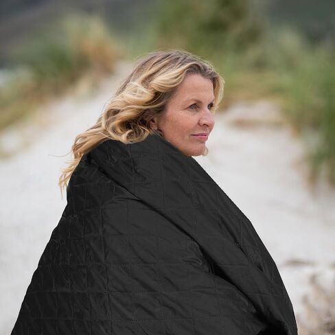 Tranqun 2 Pcs 2 Pcs Outdoor Blanket Quilted, Waterproof, Dark Red in Kuwait
