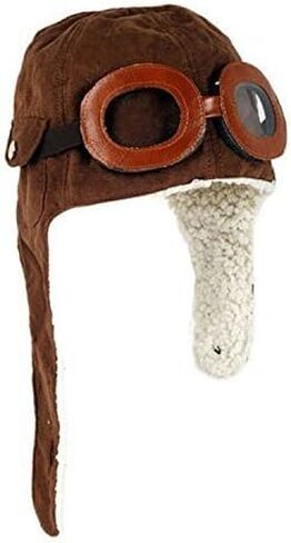 قبعة طيار للأطفال من LIWEIKE، قبعة طيار دافئة للأطفال الصغار في فصل الشتاء، قبعة طيار، قبعة صغيرة وخوذة طيران in Kuwait