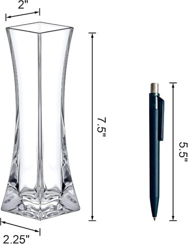 Amazing Abby - مزهرية فيرونيكا - 3 مزهريات براعم أكريليك، مزهريات زهور بلاستيكية لقطع الزفاف المركزية، ديكورات المنزل، زخارف المكتب، مقاومة للكسر، 8 بوصات (ارتفاع)، دائرية in Kuwait