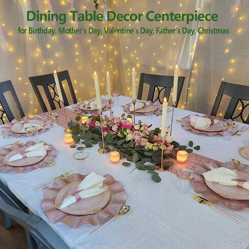 Lifeaider Clear Acrylic Flower Vase Rectangular, 23.3 Inch Long, Floral Centerpiece for Dining Table Decorations for Home in Kuwait